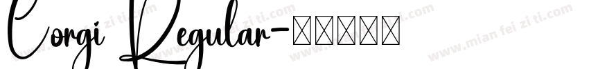 Corgi Regular字体转换